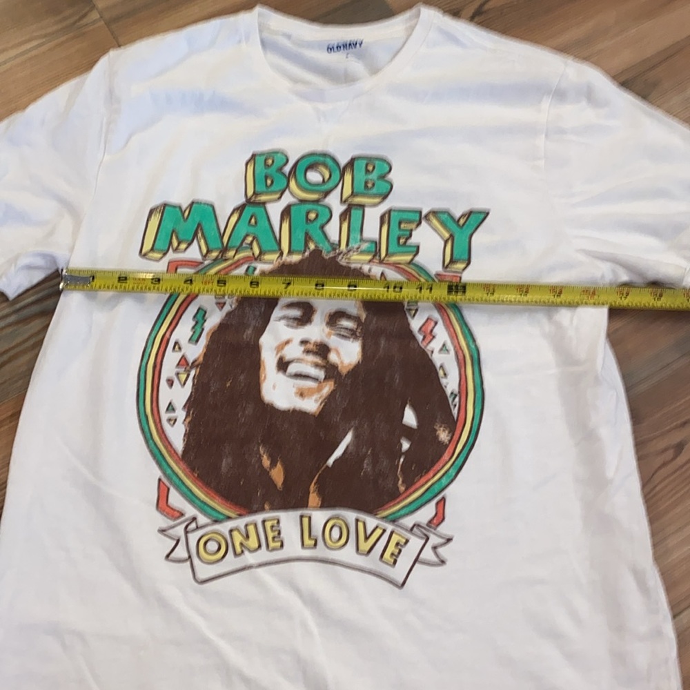 Bob Marley One Love Old Navy faux vintage T-Shirt size Medium - Picture 6 of 10
